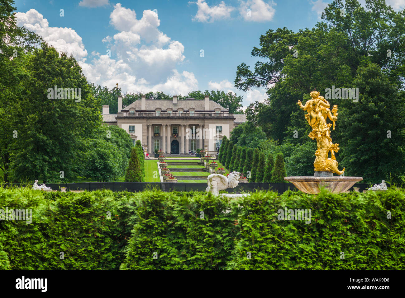 USA, Delaware, Wilmington. Nemours Estate, former home of industrialist