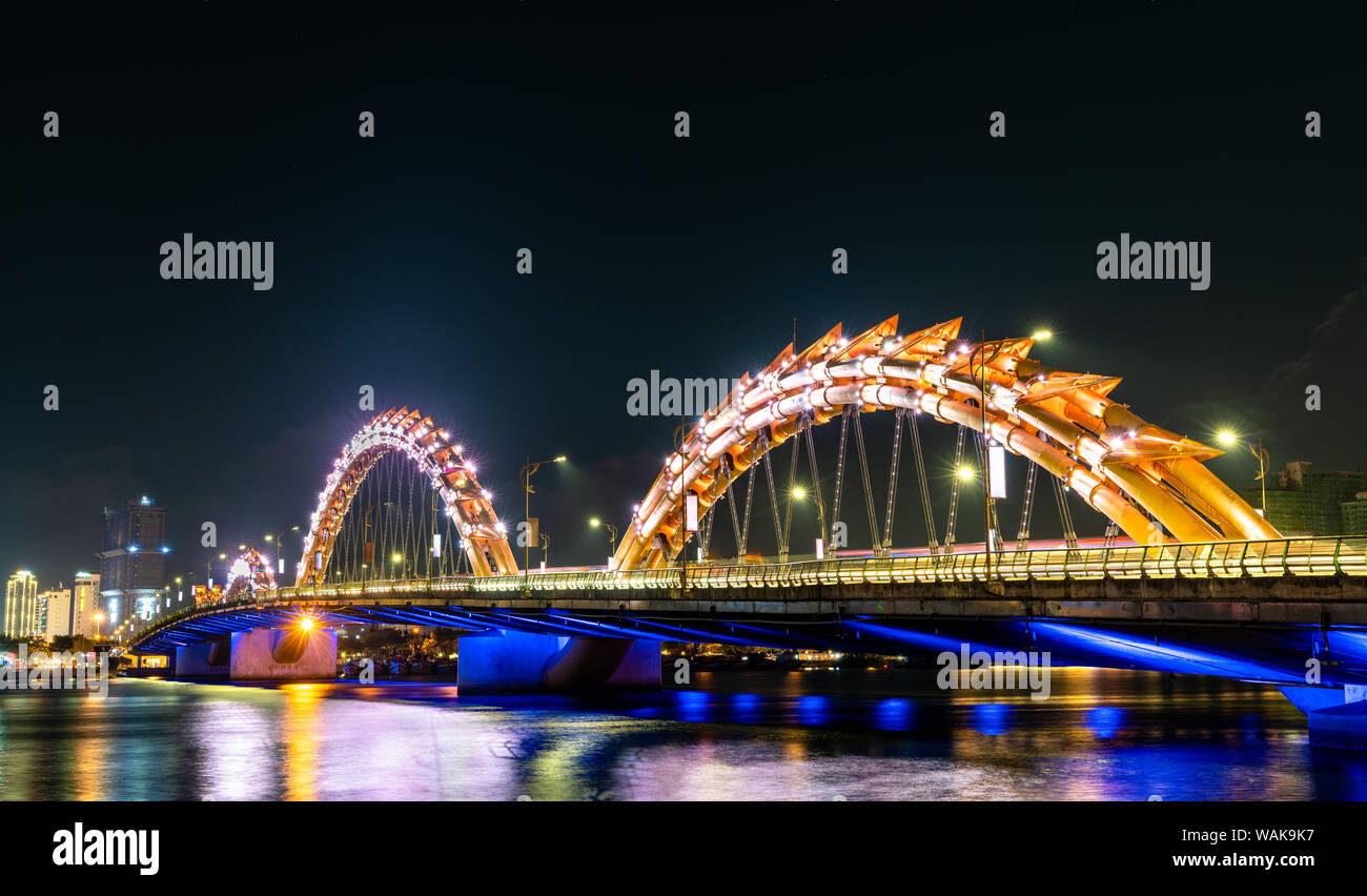 The Dragon Bridge in Da Nang, Vietnam Stock Photo