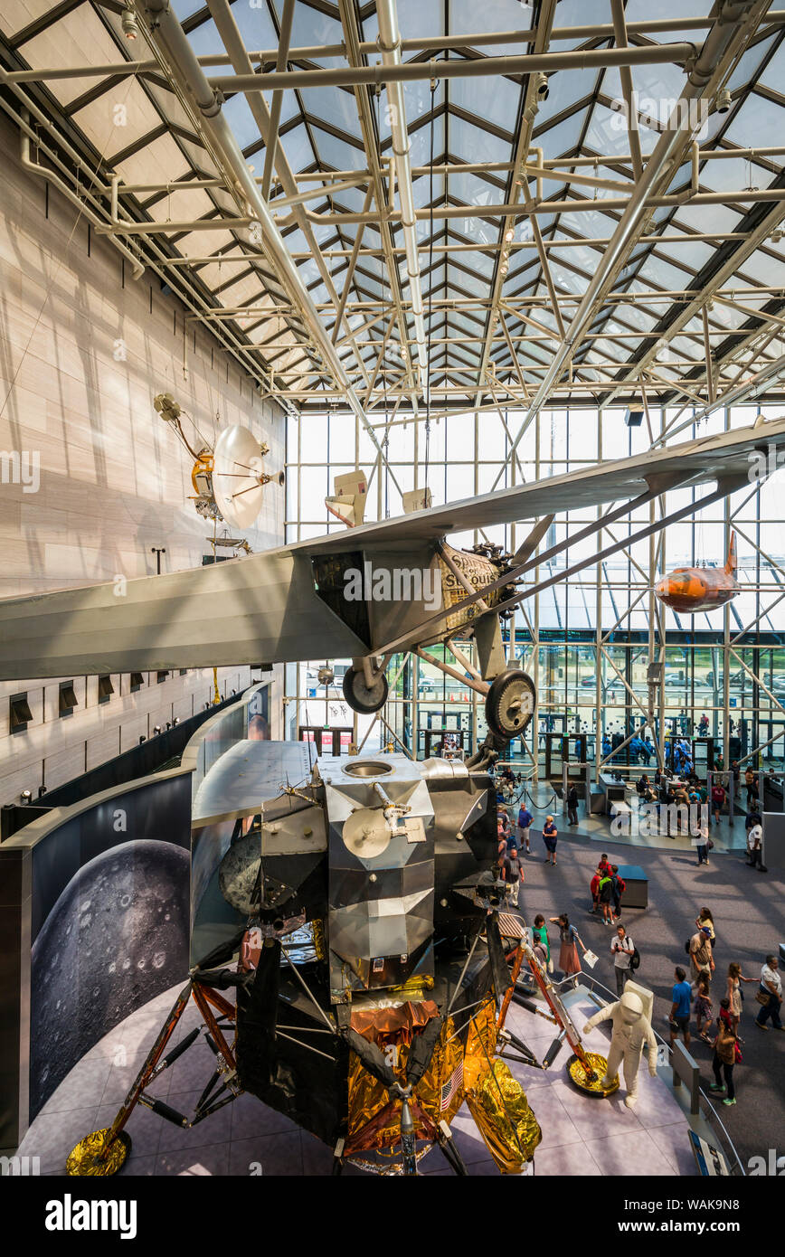 USA, Washington D.C. National Air and Space Museum, Charles Lindbergh's Spirit of St. Louis (Editorial Use Only) Stock Photo