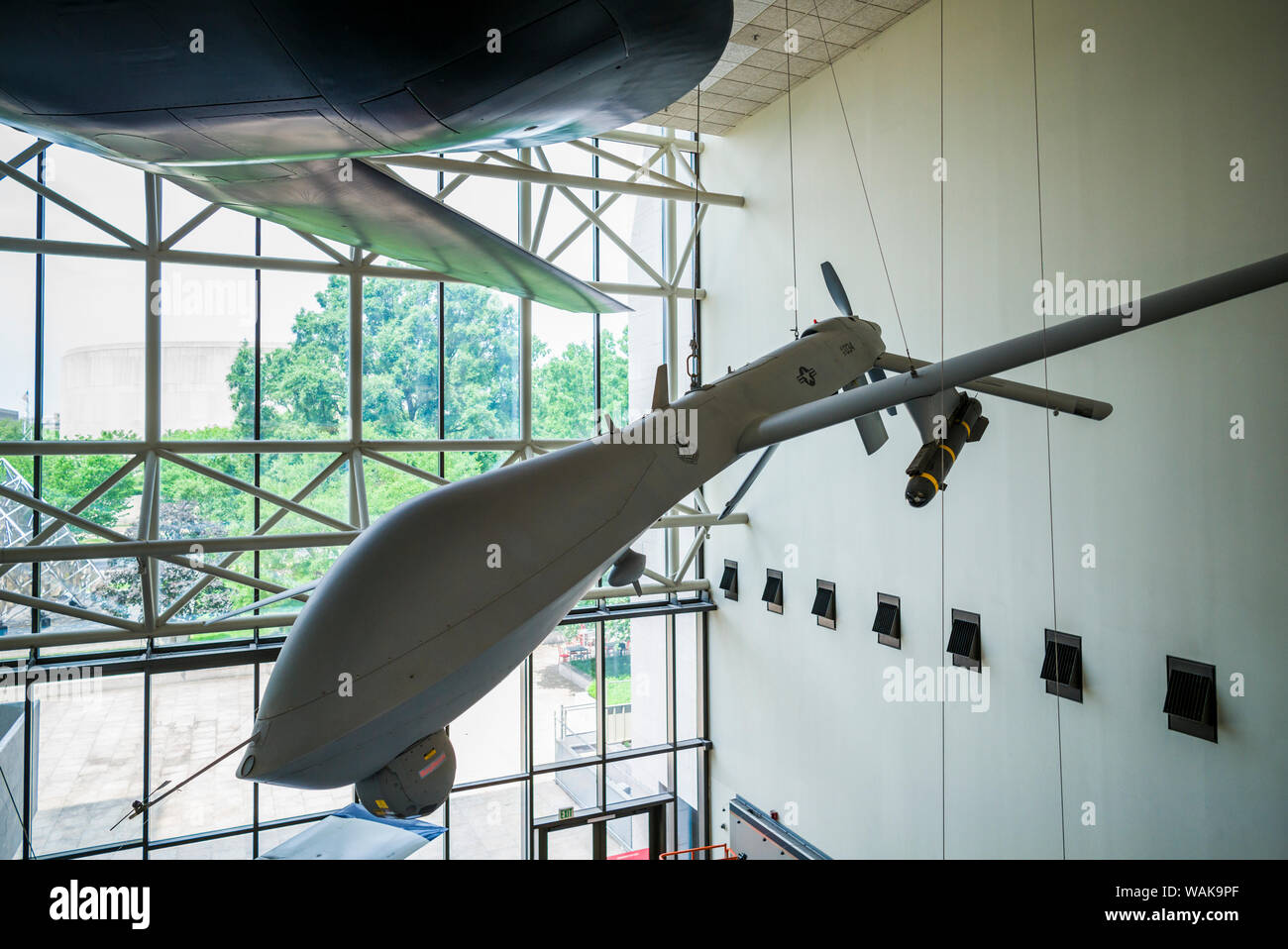 USA, Washington D.C. National Air and Space Museum, Unmanned Aviation,  RQ-3A Dark Star and MQ-1L Predator A drones (Editorial Use Only Stock Photo  - Alamy