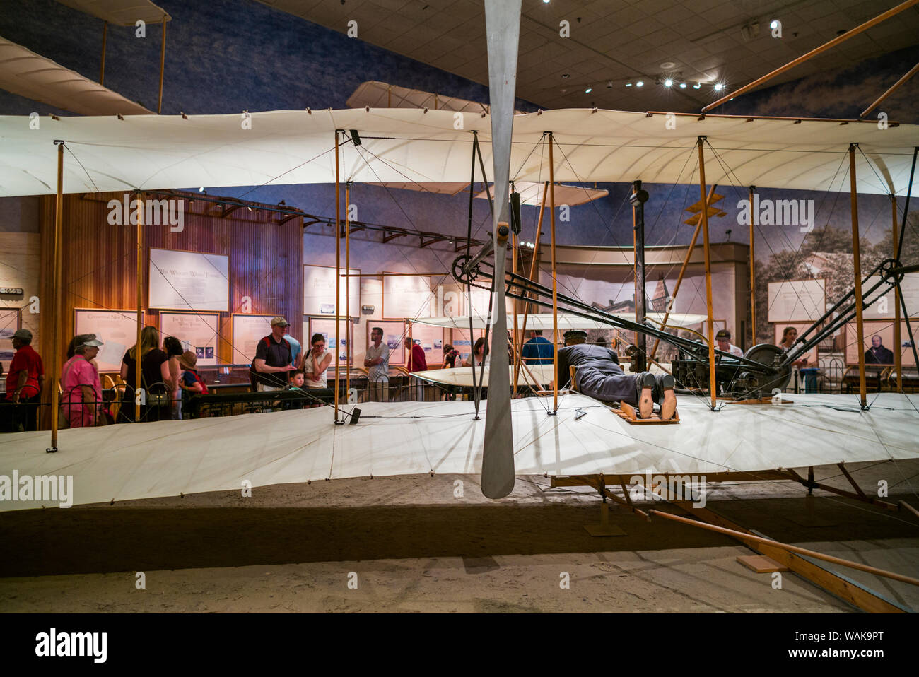 USA, Washington D.C. National Air and Space Museum, 1903 Wright flyer (Editorial Use Only) Stock Photo