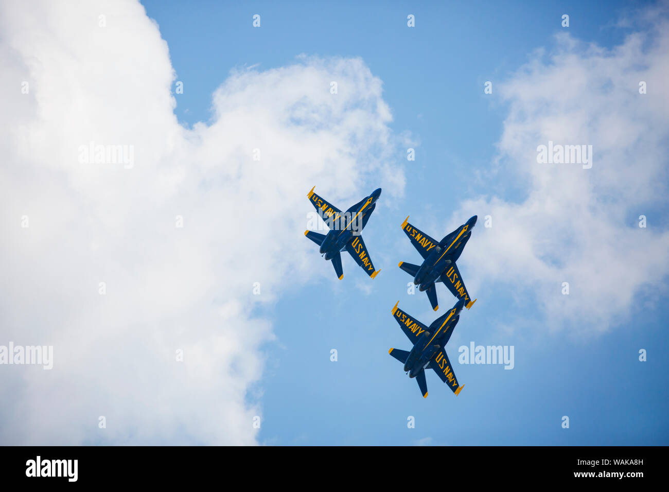 USA, Florida, Pensacola. The Blue Angels at practice session Stock