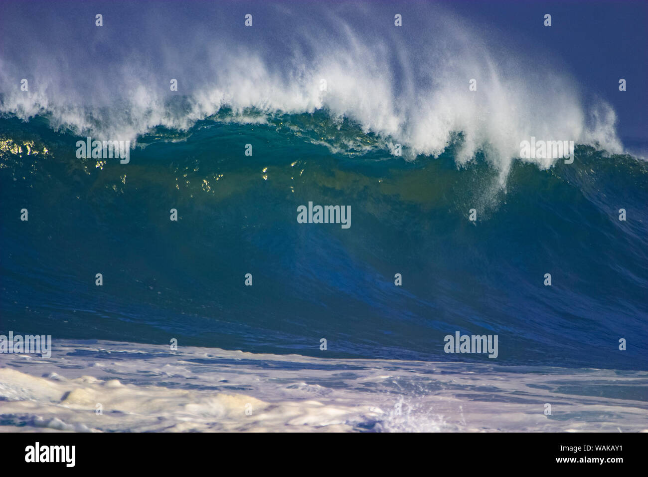 Storm waves, North Shore, Oahu, Hawaii Stock Photo