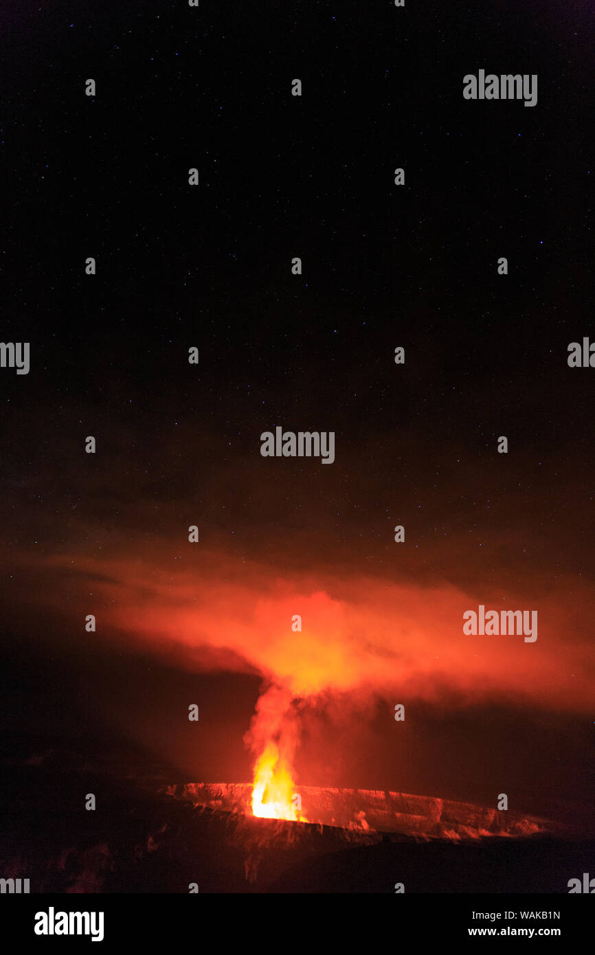 Kilauea Overlook near Jagger Museum, viewing one of the world's most