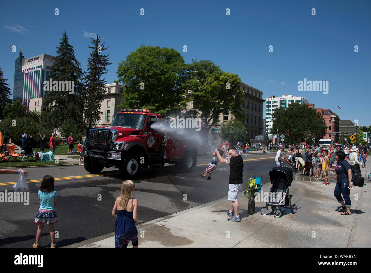 Fourth of July parade. Boise, Idaho, USA. (Editorial Use Only Stock