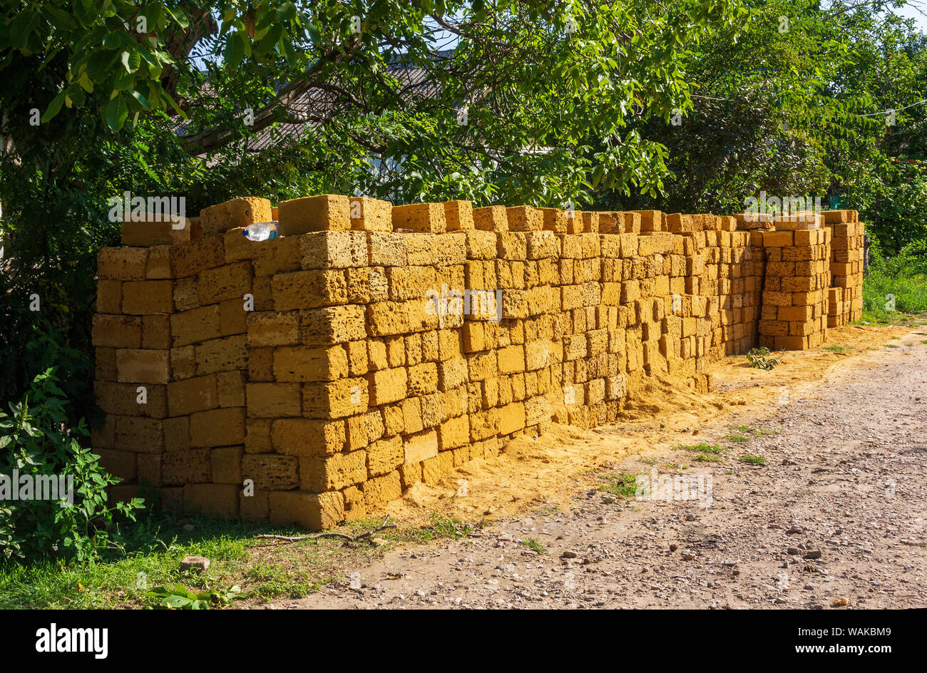 pile yellow block coquina for construction closeup Stock Photo Alamy