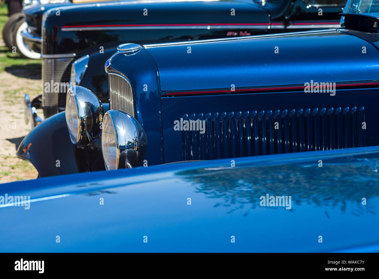 Usa Massachusetts Cape Ann Gloucester Antique Cars Stock Photo Alamy