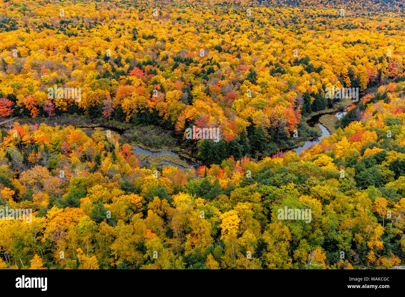 Big Carp River in autumn in Porcupine Mountains Wilderness State Park