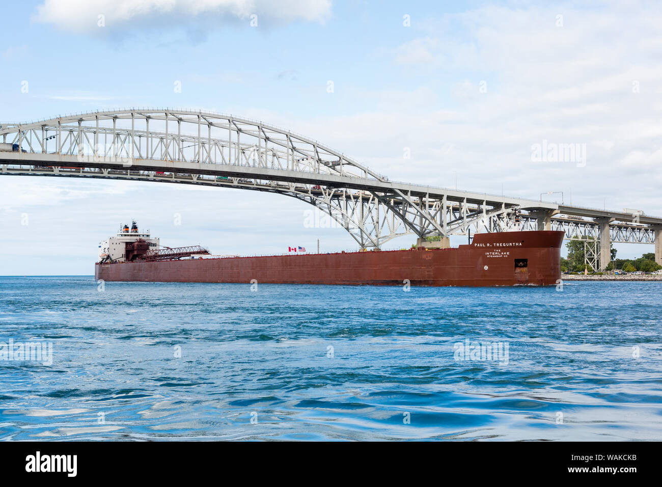 Ship on Lake Huron, Port Huron, Michigan Stock Photo Alamy