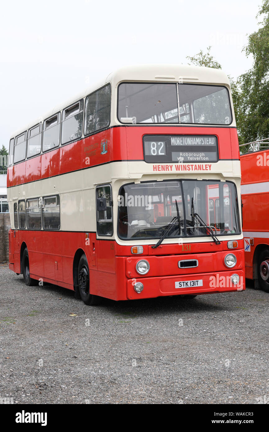 1979 Plymouth City Transport operated Leyland Atlantean Roe body bus. Stock Photo