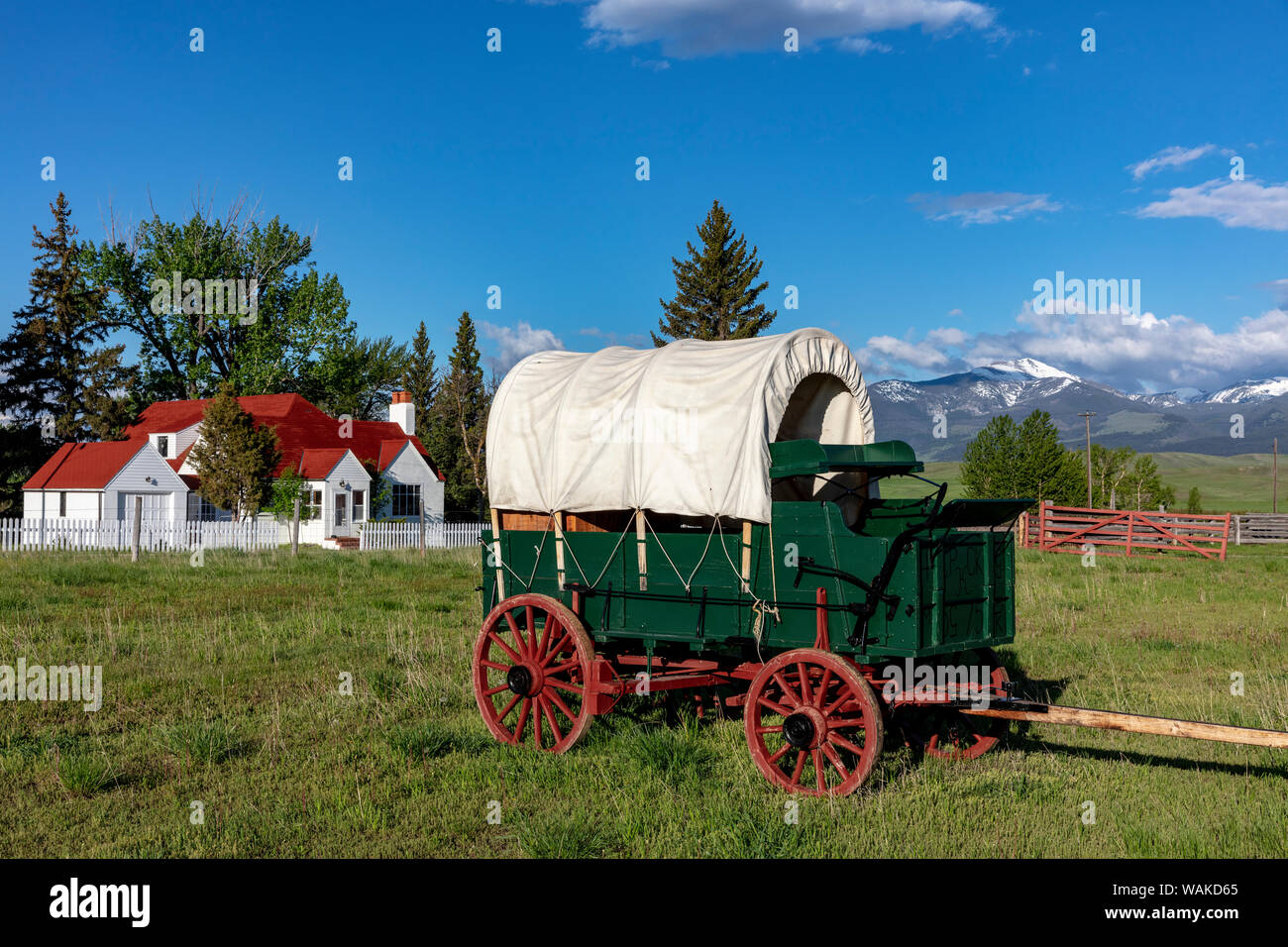 Grant Kohrs National Historic Site in Deer Lodge, Montana, USA Stock