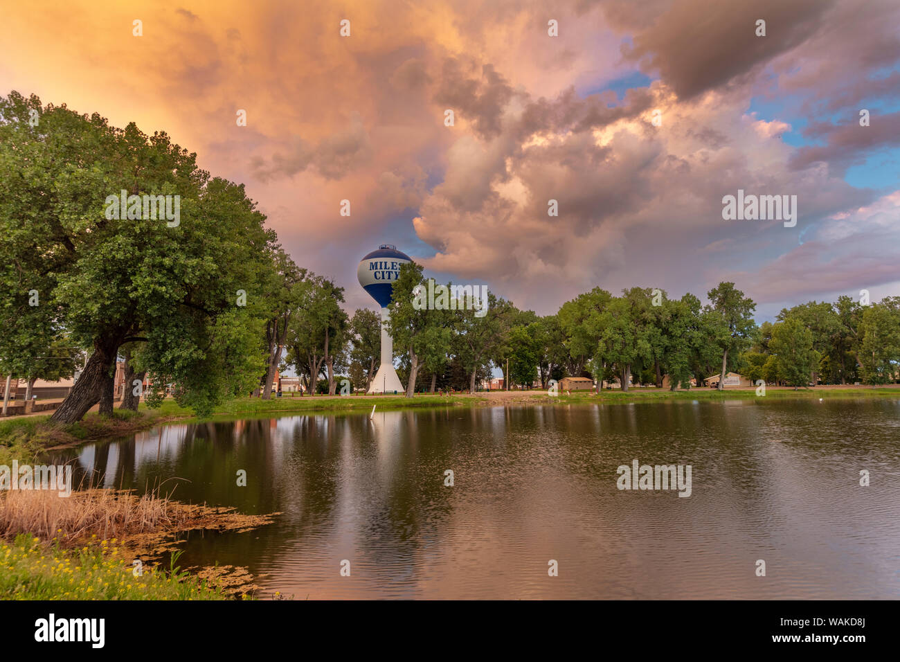 Riverside Park in Miles City, Montana, USA Stock Photo