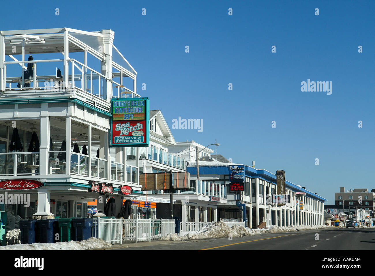 Winter in Hampton Beach, Hampton, New Hampshire, Usa Stock Photo Alamy