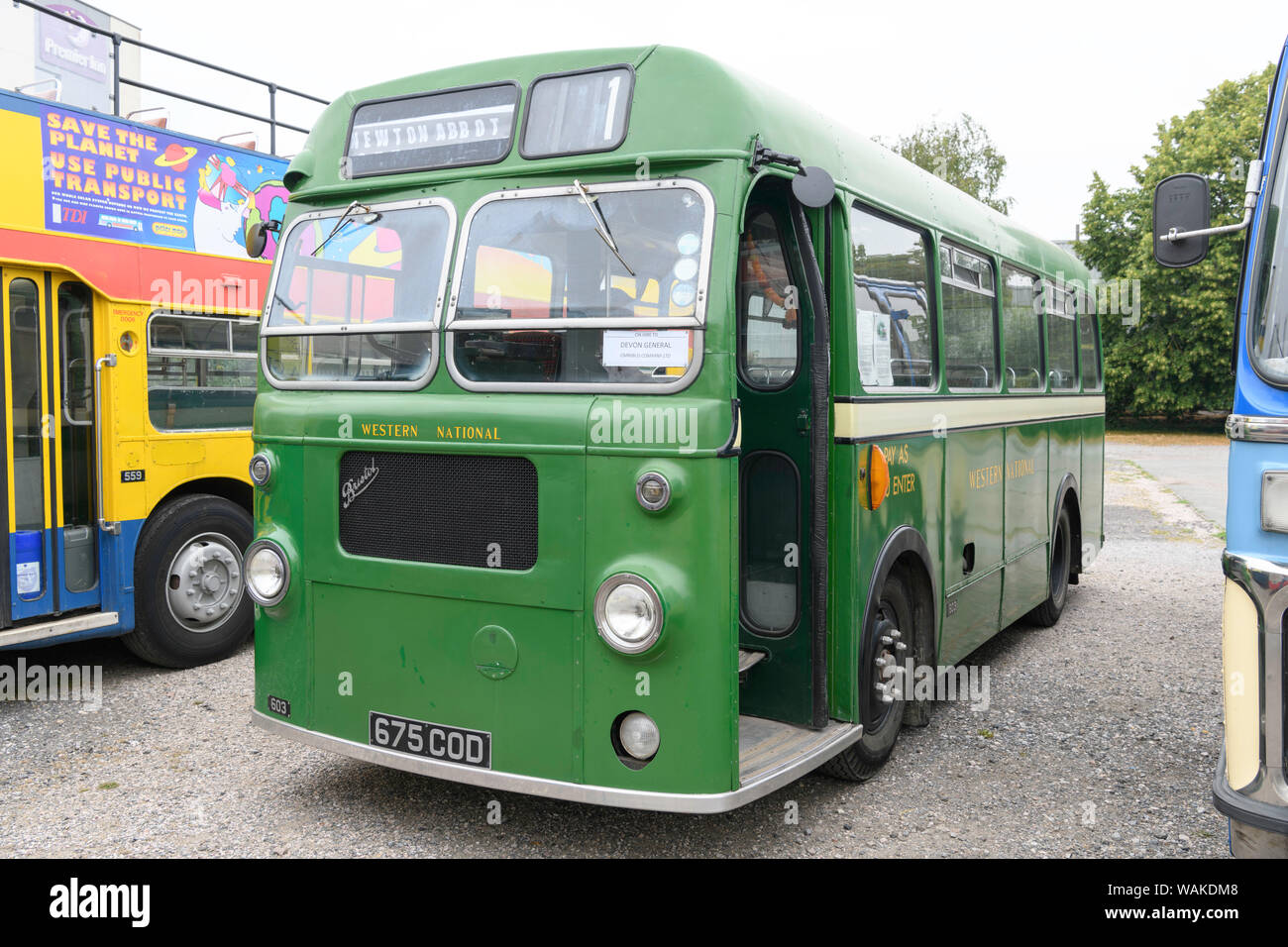 1960 Western National operated Bristol SUS4A ECW body single decker bus. Stock Photo