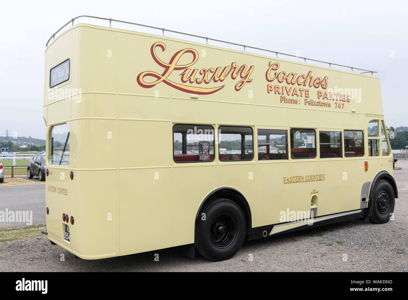 1933 Eastern Counties operated Bristol GJW Weymann body open top bus. Stock Photo