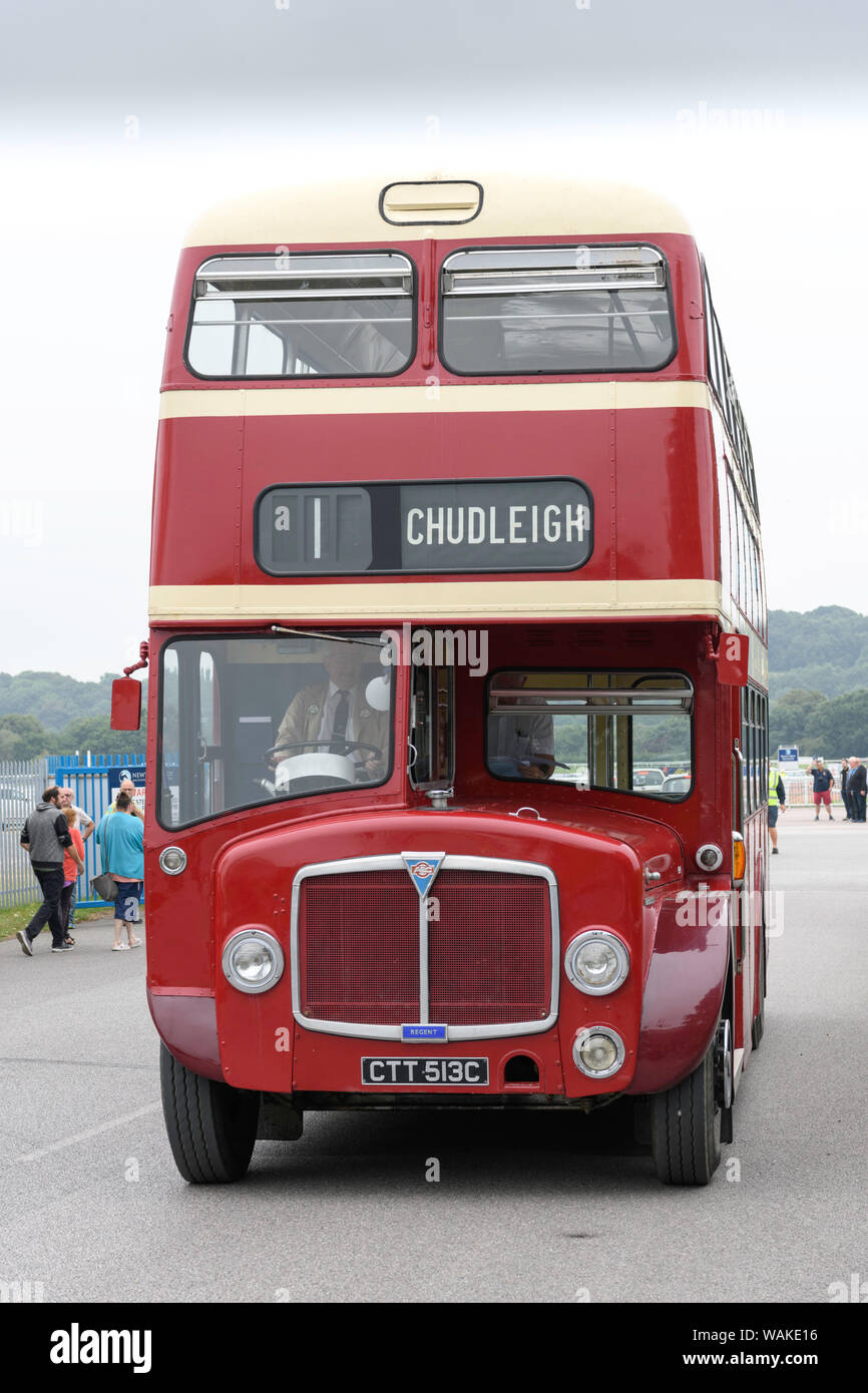 1965 Devon General operated AEC Regent V Park Royal double decker bus. Stock Photo