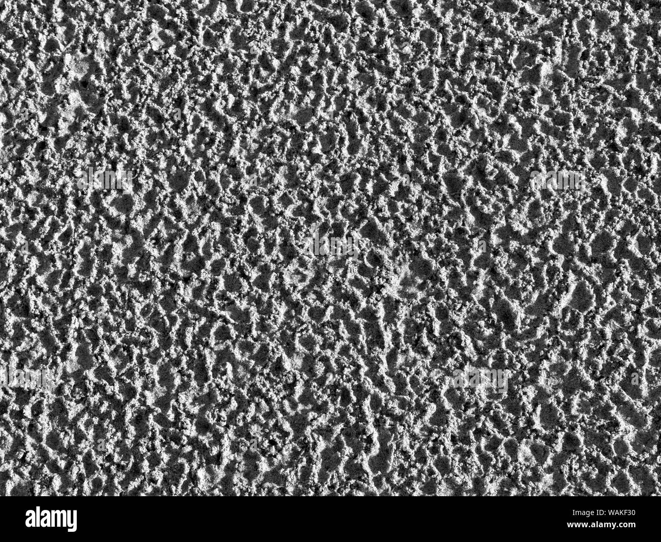 USA, Oregon, Manzanita. Black and white close-up of textured sand after a rain. Credit as: Wendy Kaveney / Jaynes Gallery / DanitaDelimont.com Stock Photo