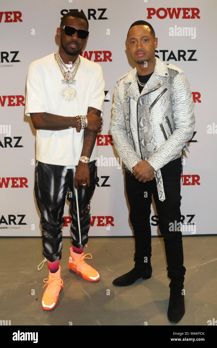 New York, NY, USA. 20th Aug, 2019. Fabolous & Terrence J backstage at the Power Season 6 Premiere August 20, 2019 at Madison Square Garden in New York City. Photo Credit: Walik Goshorn/Mediapunch/Alamy Live News Stock Photo