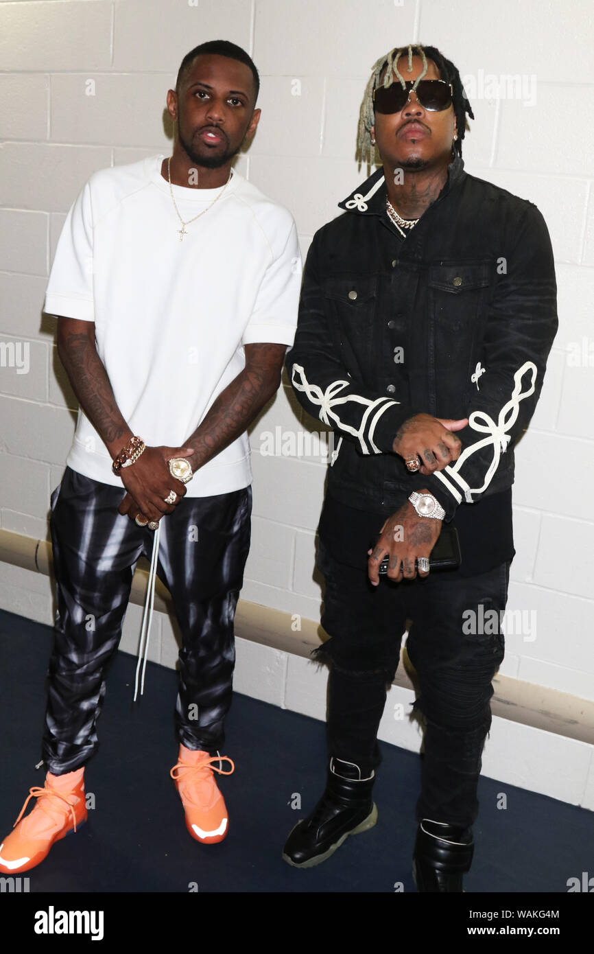 New York, NY, USA. 20th Aug, 2019. A Boogie Wit The Hoodie, Fabolous & Dave East backstage at the Power Season 6 Premiere August 20, 2019 at Madison Square Garden in New York City. Photo Credit: Walik Goshorn/Mediapunch/Alamy Live News Stock Photo