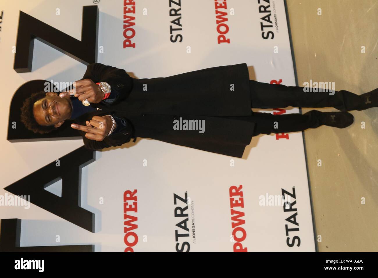 New York, NY, USA. 20th Aug, 2019. A Boogie Wit The Hoodie backstage at the Power Season 6 Premiere August 20, 2019 at Madison Square Garden in New York City. Photo Credit: Walik Goshorn/Mediapunch/Alamy Live News Stock Photo