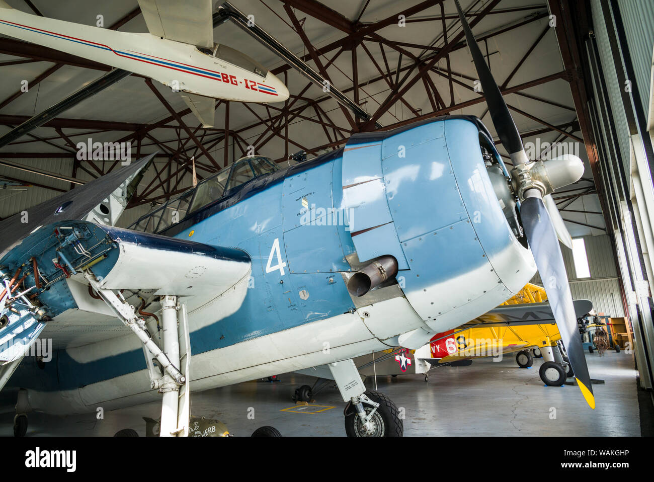 USA, Pennsylvania, Reading. Mid-Atlantic Air Museum, TBM Avenger WW2-era US Navy torpedo Bomber (Editorial Use Only) Stock Photo