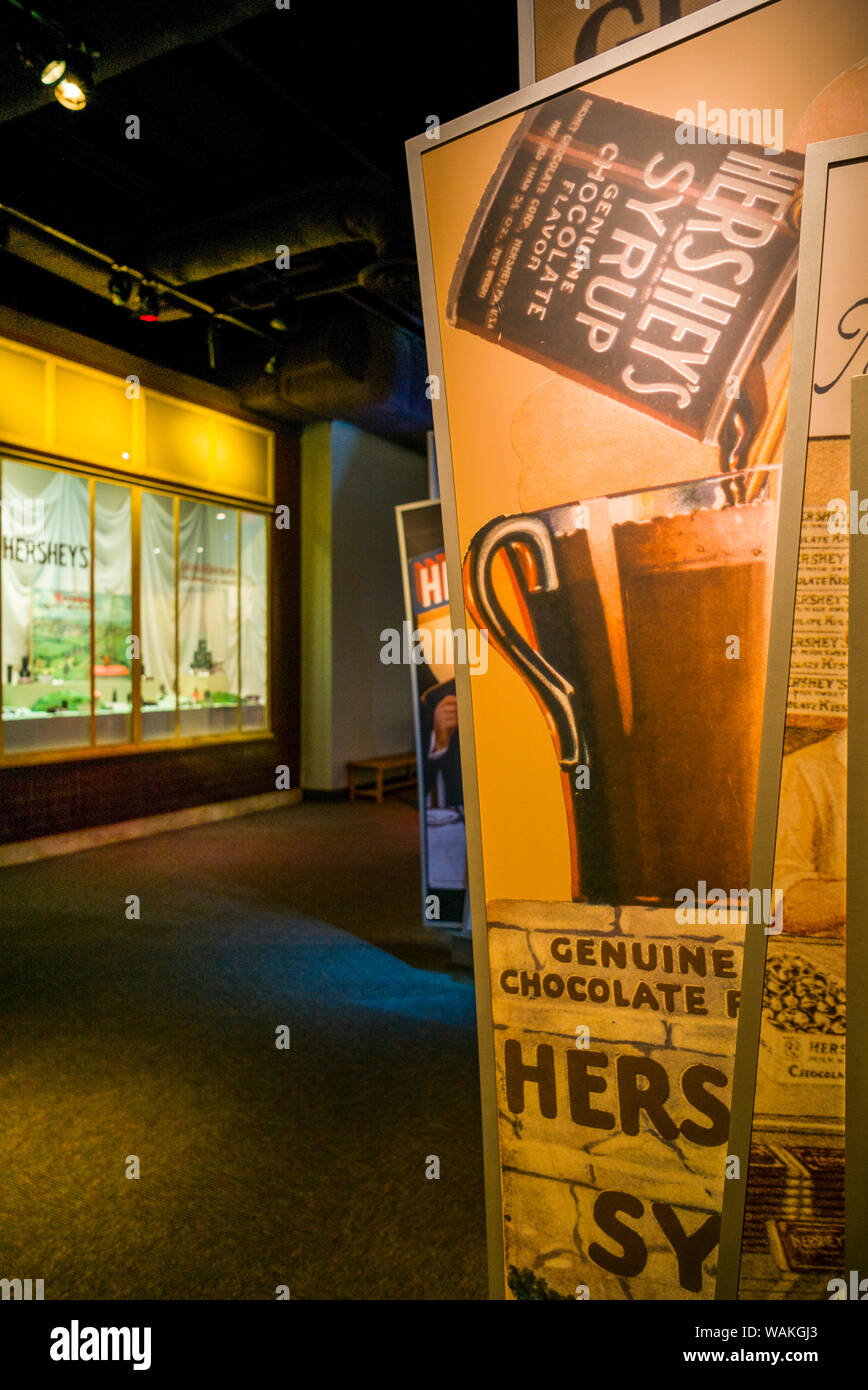 USA, Pennsylvania, Hershey. The Hershey Story, museum of Hershey Chocolate interior (Editorial Use Only) Stock Photo