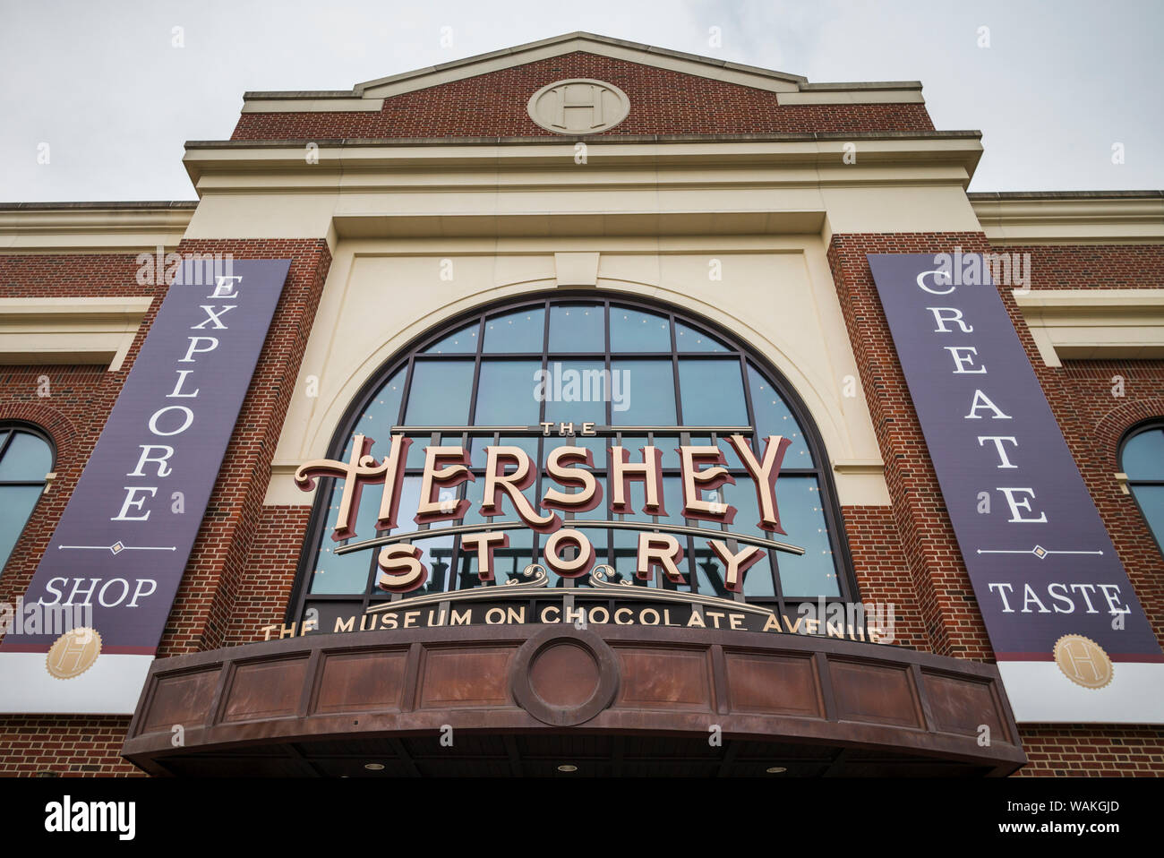 USA, Pennsylvania, Hershey. The Hershey Story, museum of Hershey Chocolate. (Editorial Use Only) Stock Photo