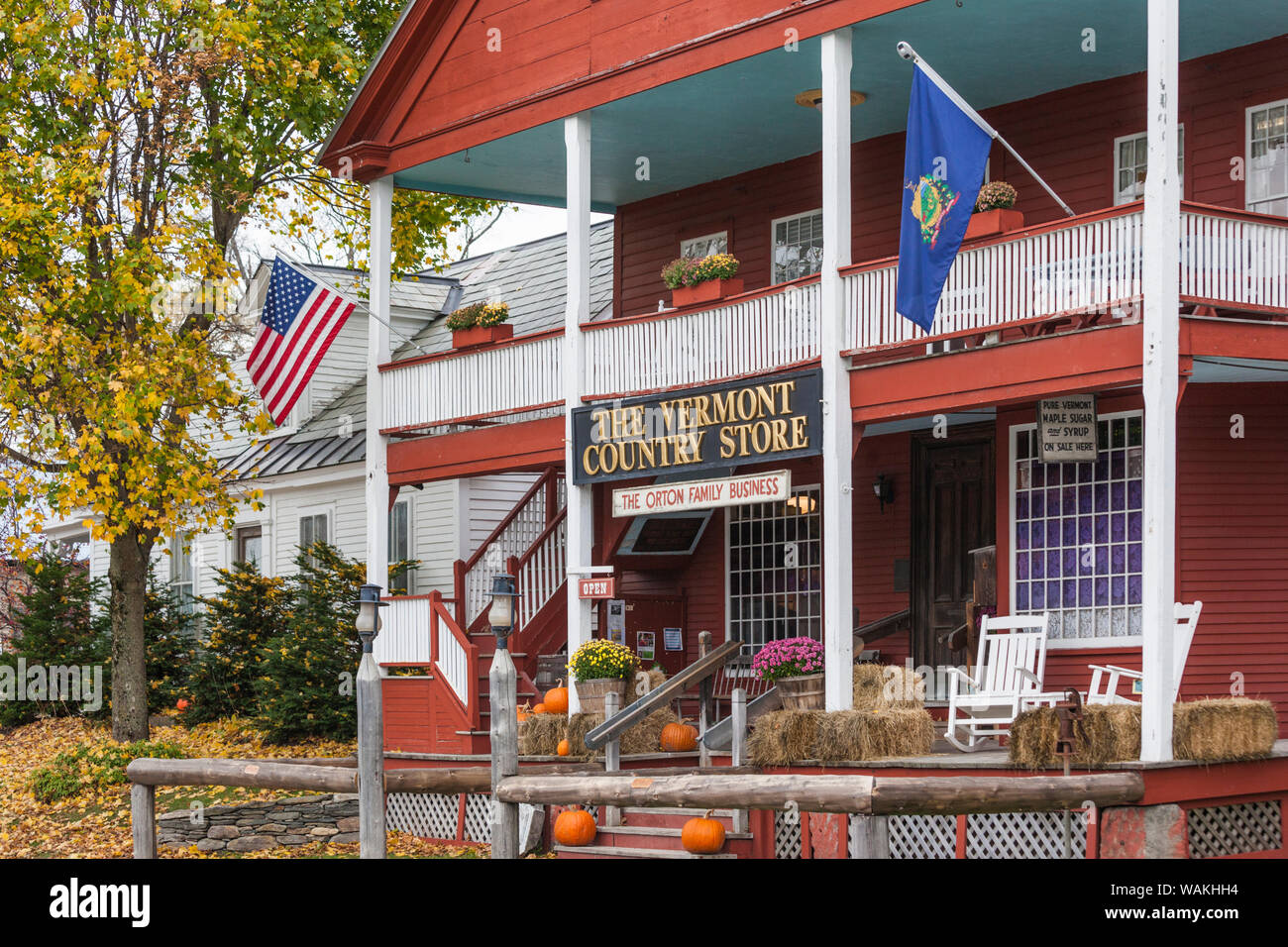 USA, Vermont, Weston. The Vermont Country Store exterior Stock Photo