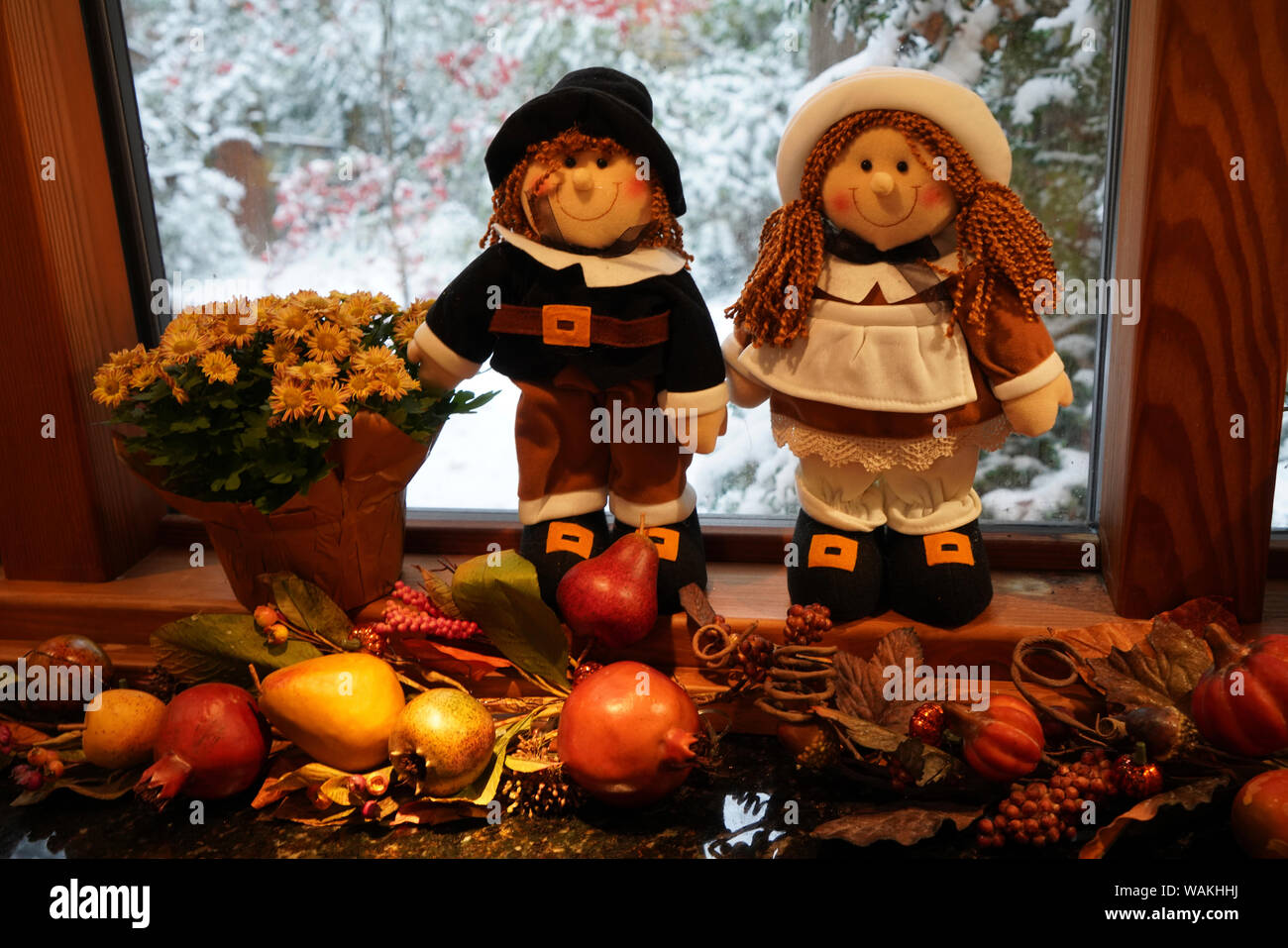 Alexandria, Virginia, Thanksgiving decorations Stock Photo