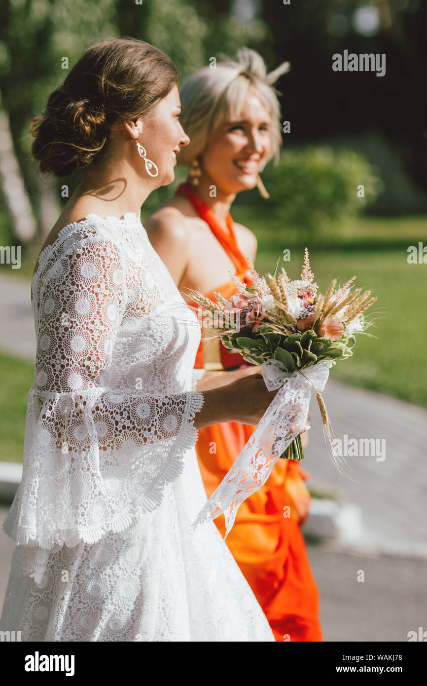 happy bride