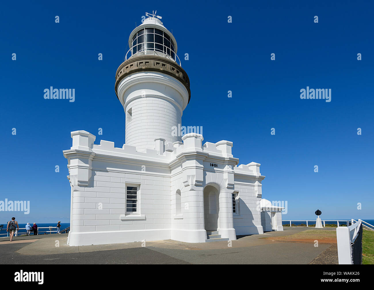 Cape Byron Lighthouse is an active lighthouse located on Australia’s most easterly point, New South Wales, NSW, Australia Stock Photo