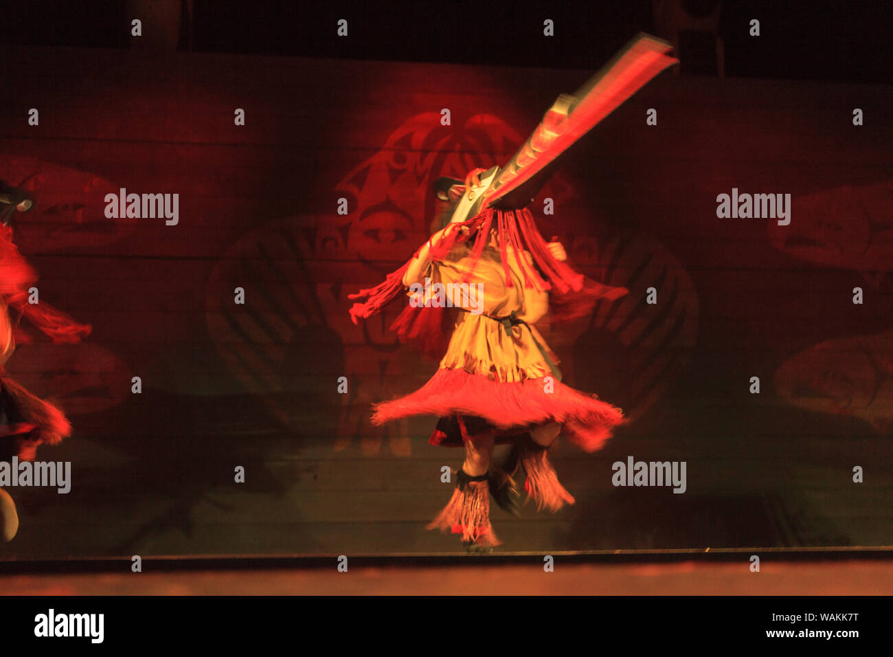 Traditional Native Indian dance, Tillicum Village on Blake Island