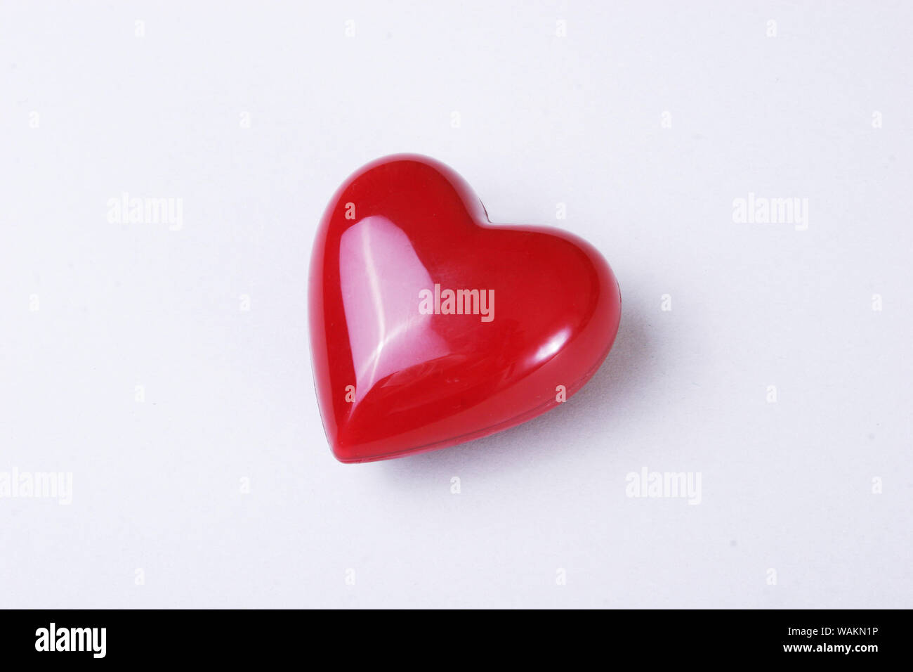 red heart isolated on white background Stock Photo - Alamy