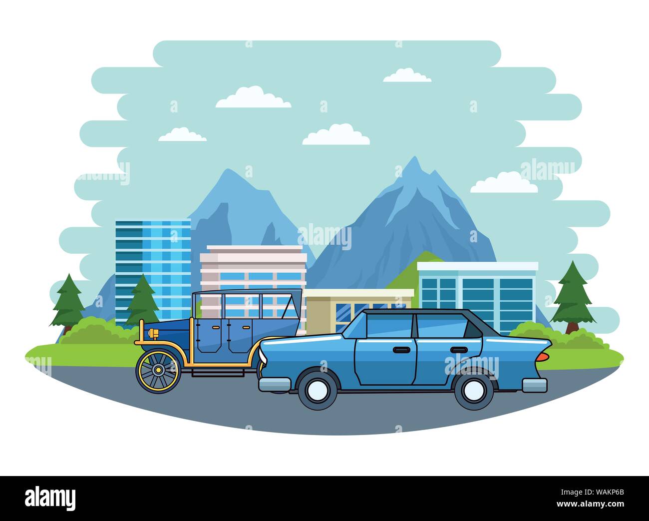 Vintage and classic cars vehicles Stock Vector Image & Art - Alamy