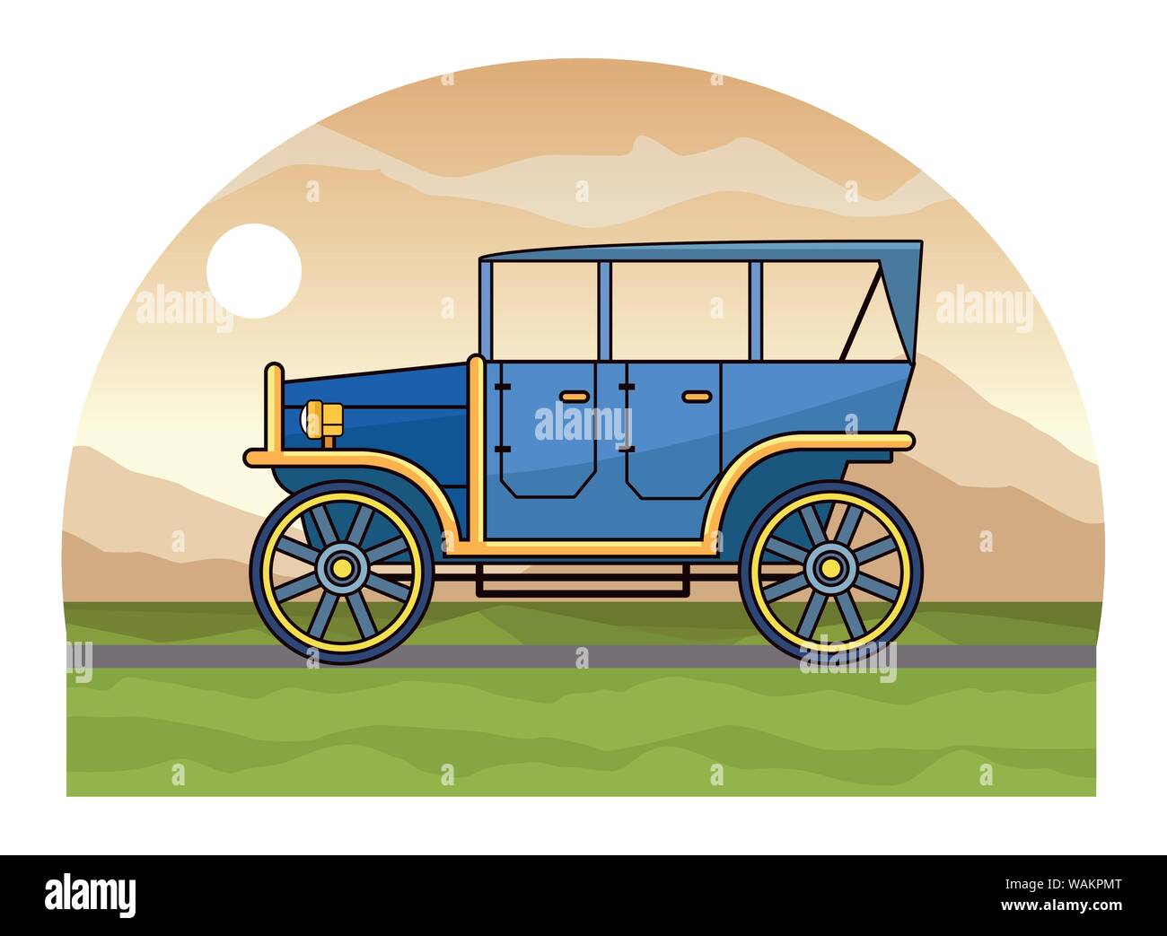 Classic antique car vehicle Stock Vector Image & Art - Alamy