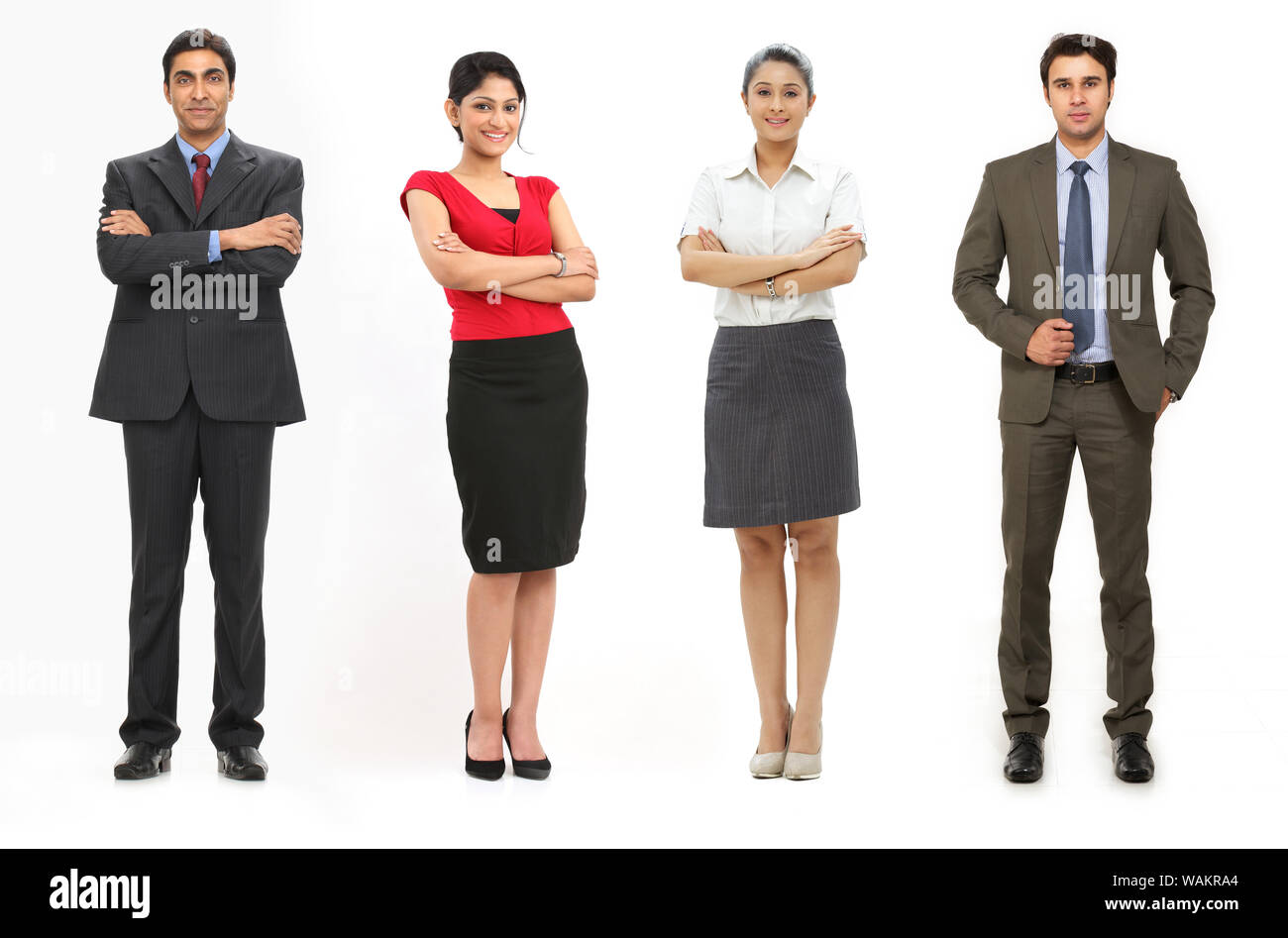 Business executives standing togetherness Stock Photo