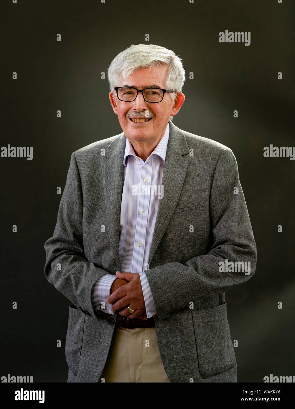 Edinburgh, Scotland, UK. 21 August 2019. Finlay McKichan at Edinburgh International Book Festival 2019. Historian Finlay McKichanÕs study, Lord Seaforth, reassesses the story of Francis Humberston MacKenzie, former Governor of Barbados and slave plantation owner who fought for slaves rights. Iain Masterton/Alamy Live News. Stock Photo
