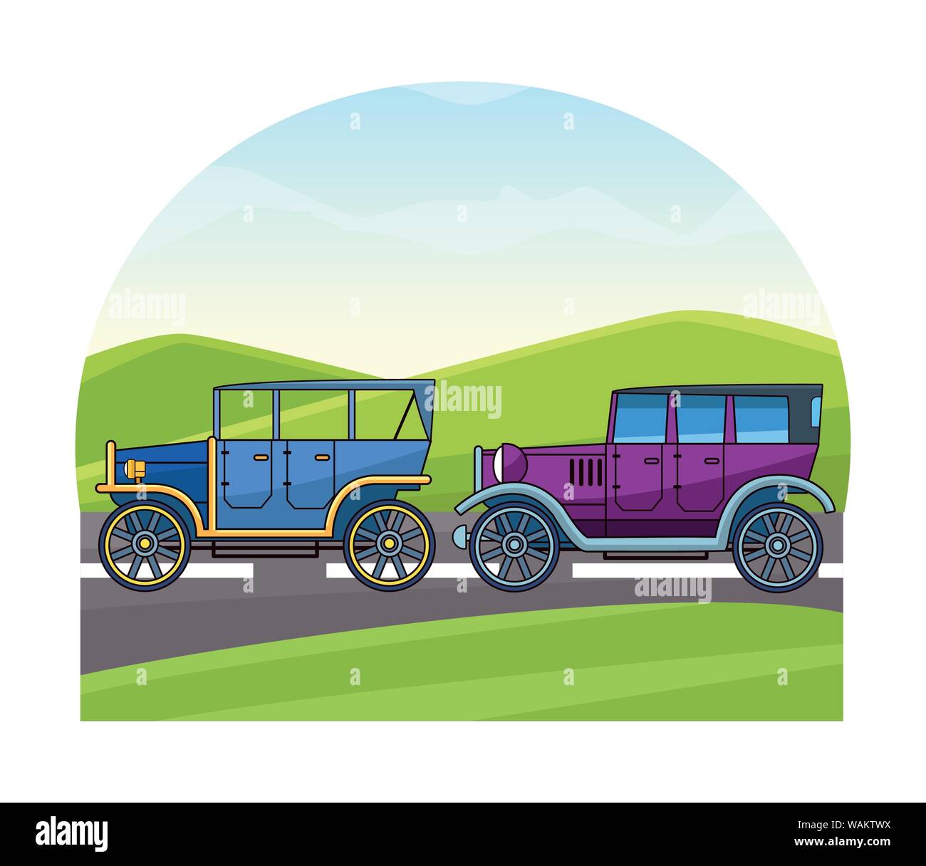 Vintage and classic cars vehicles Stock Vector Image & Art - Alamy
