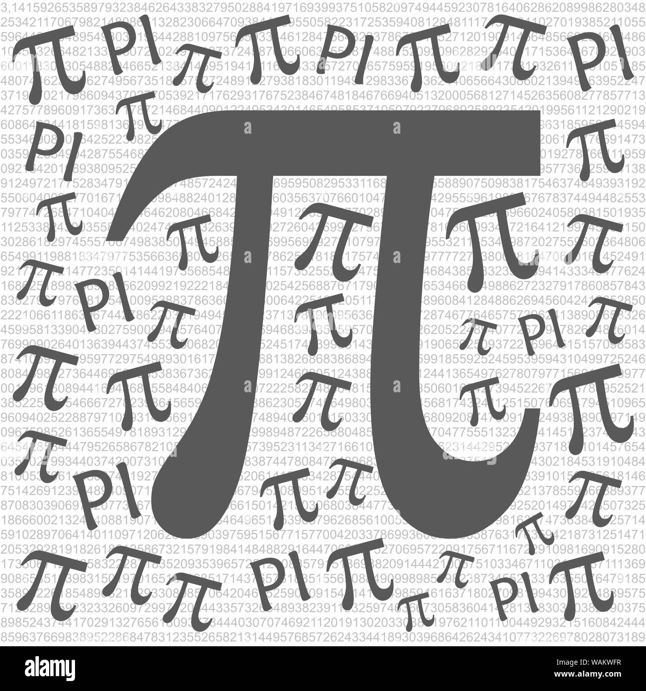 The Pi symbol mathematical constant irrational number, greek letter ...