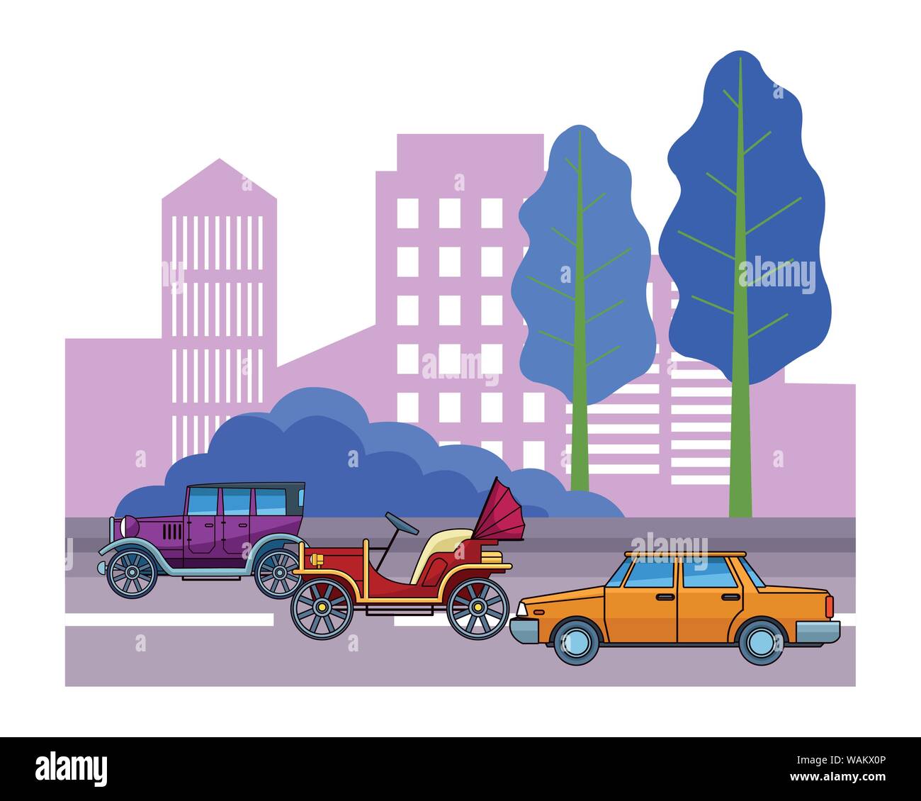 Vintage and classic cars vehicles Stock Vector Image & Art - Alamy