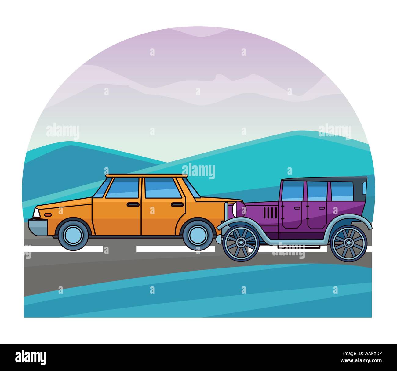 Vintage and classic cars vehicles Stock Vector Image & Art - Alamy