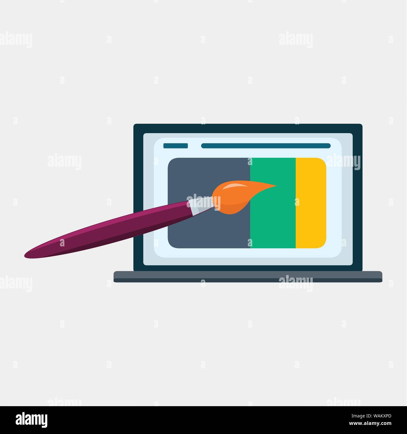 web design concept icon vector illustration Stock Vector