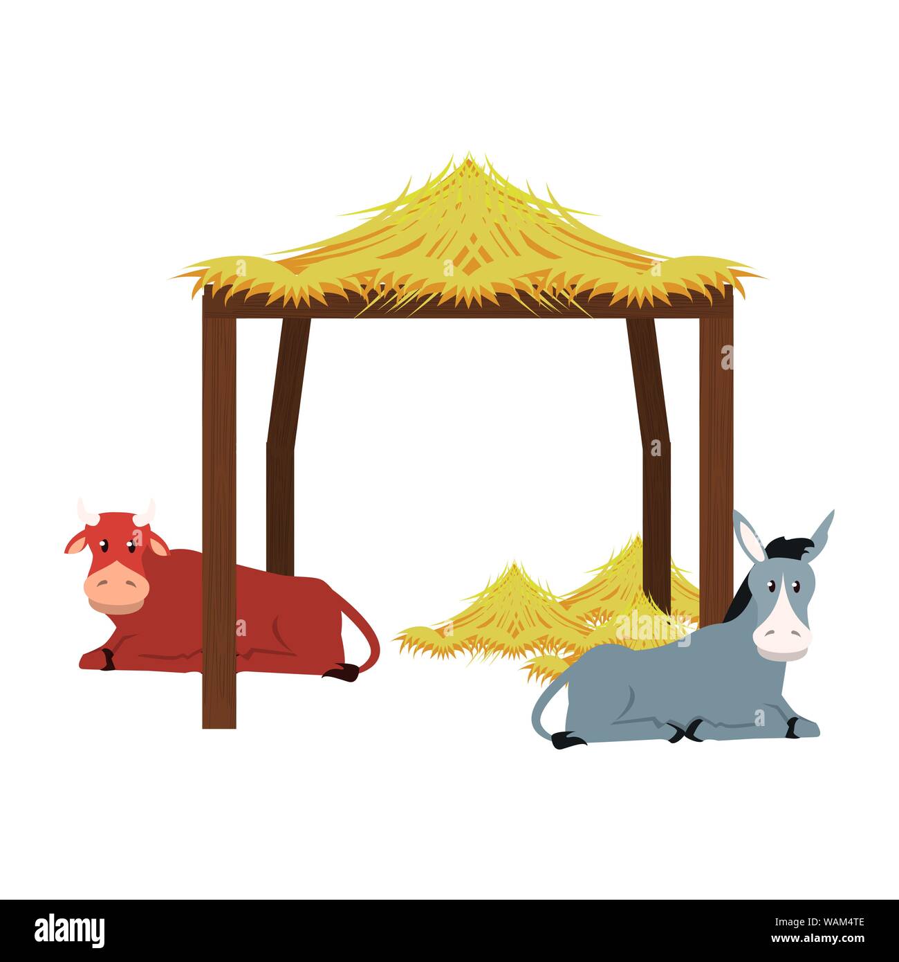 farm cute mammals animals cartoon Stock Vector Image & Art - Alamy