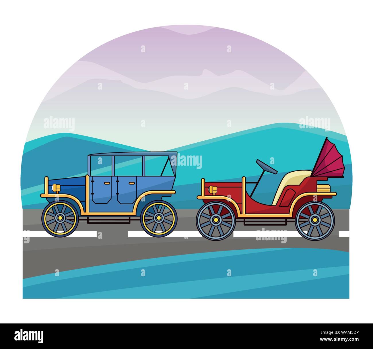 Vintage and classic cars vehicles Stock Vector Image & Art - Alamy