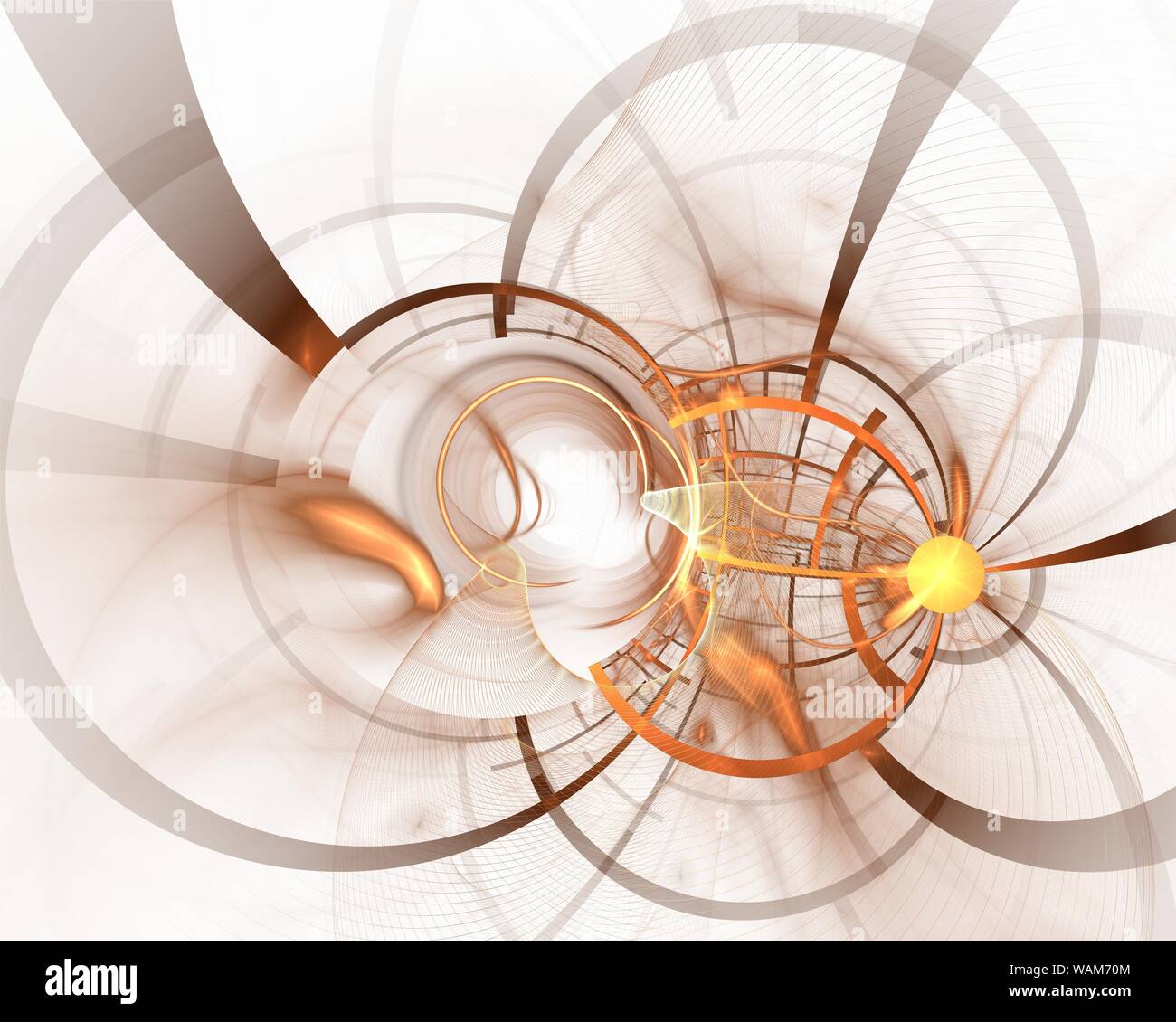 Abstract digital fractal art on the white background Stock Photo - Alamy
