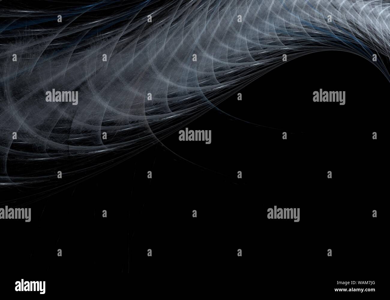 Abstract digital fractal art on the black background Stock Photo - Alamy