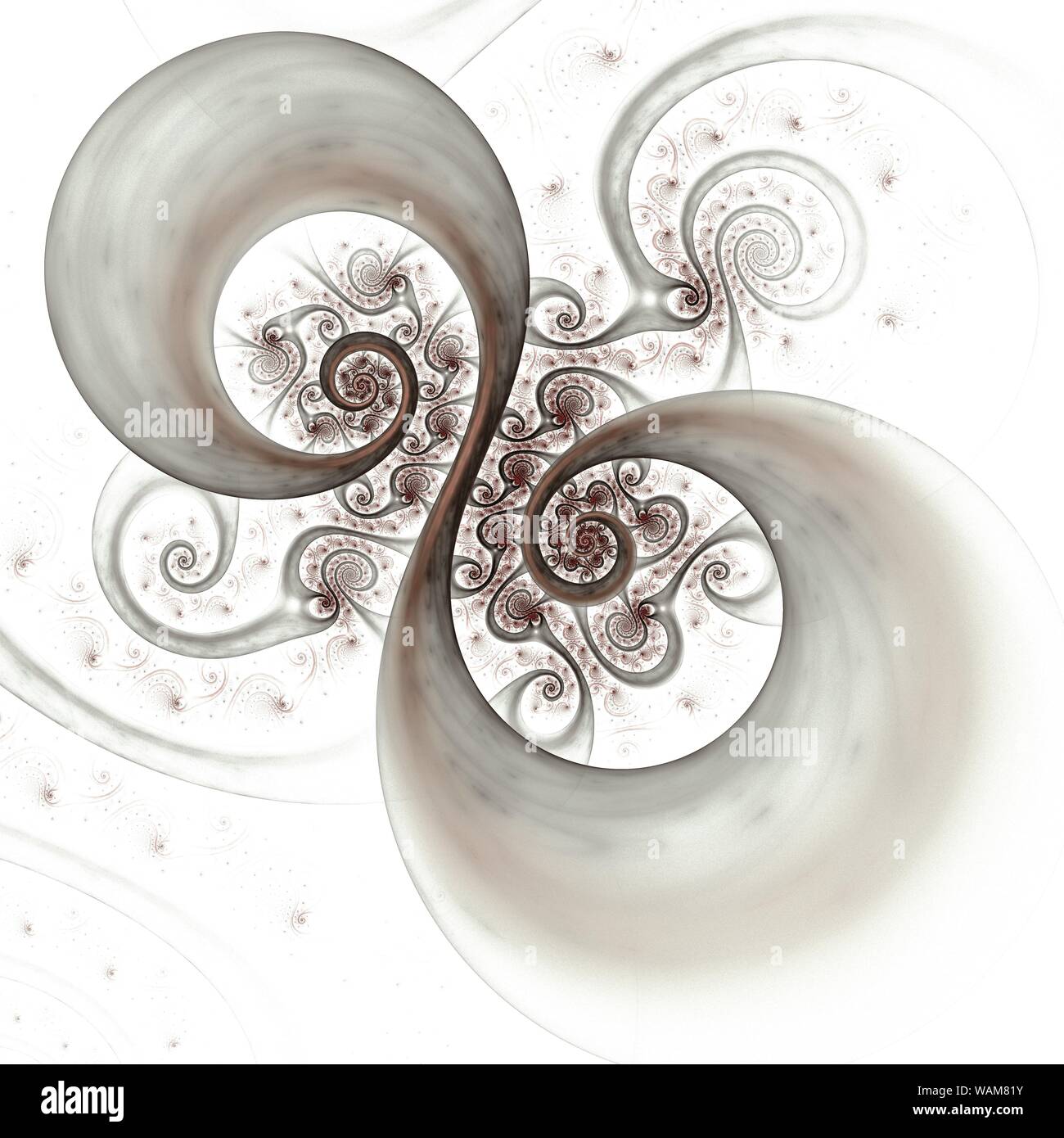 Abstract spiral art backdrop on black background Stock Photo - Alamy