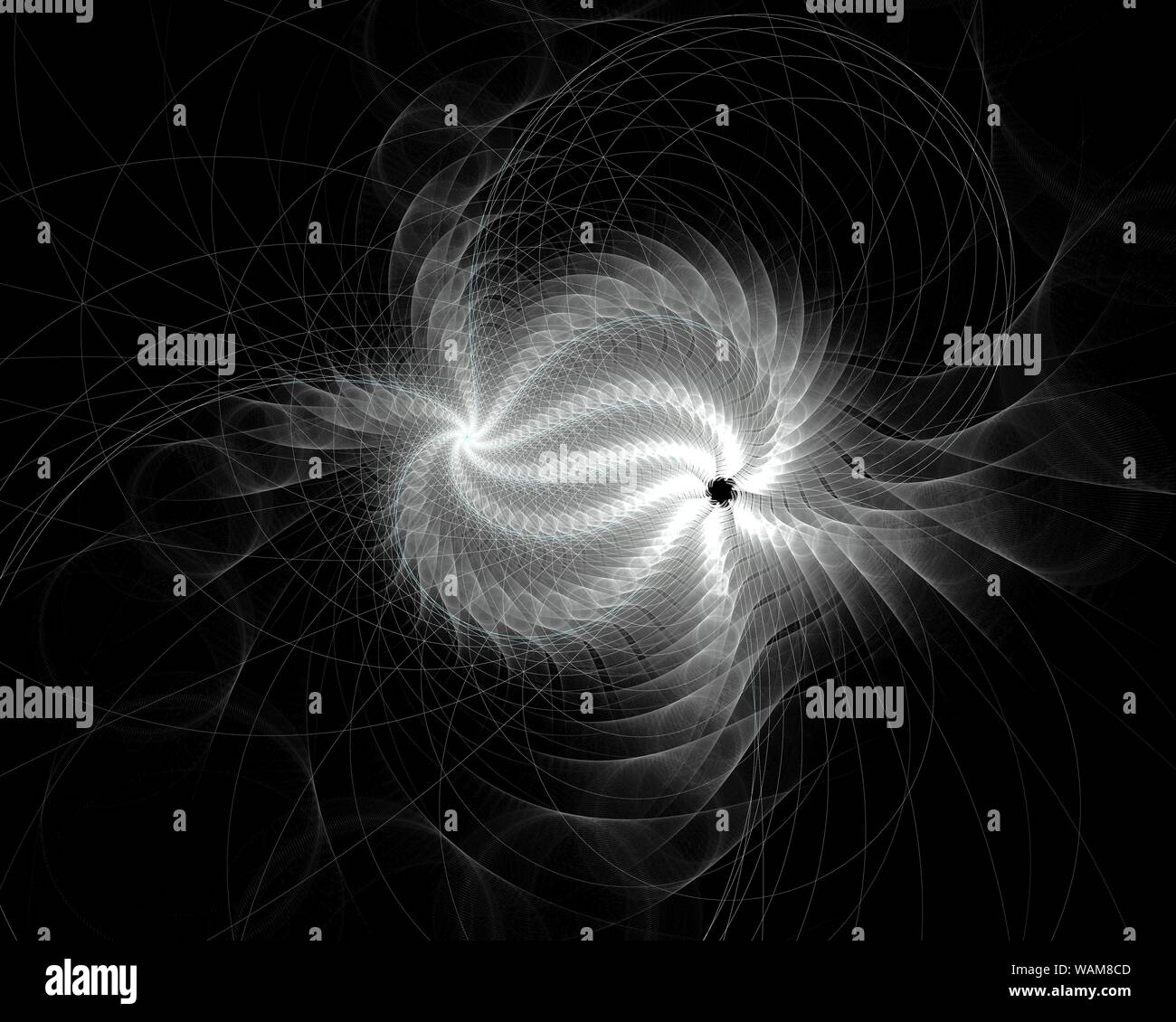 Abstract digital fractal art on the black background Stock Photo - Alamy