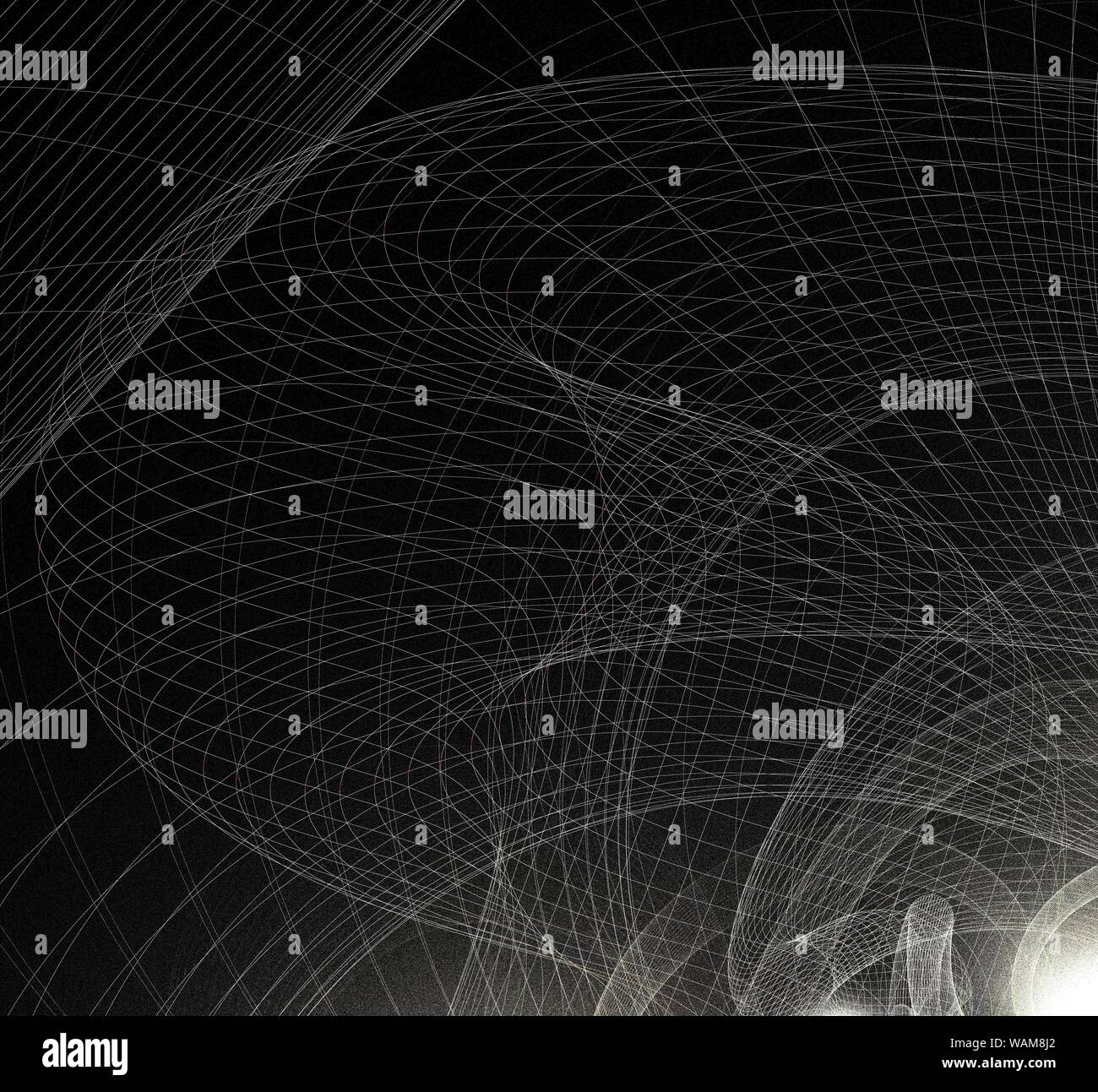 Abstract digital fractal art on the black background Stock Photo - Alamy
