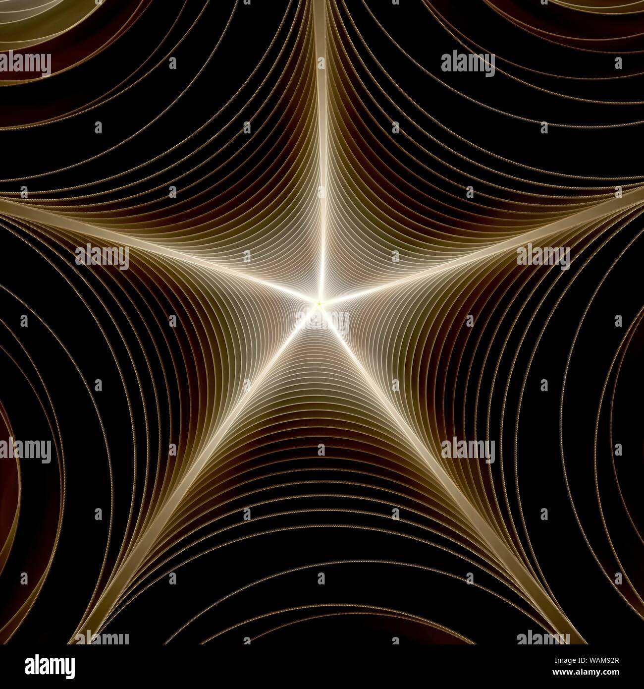 Abstract digital fractal spiral art on the black background Stock Photo ...